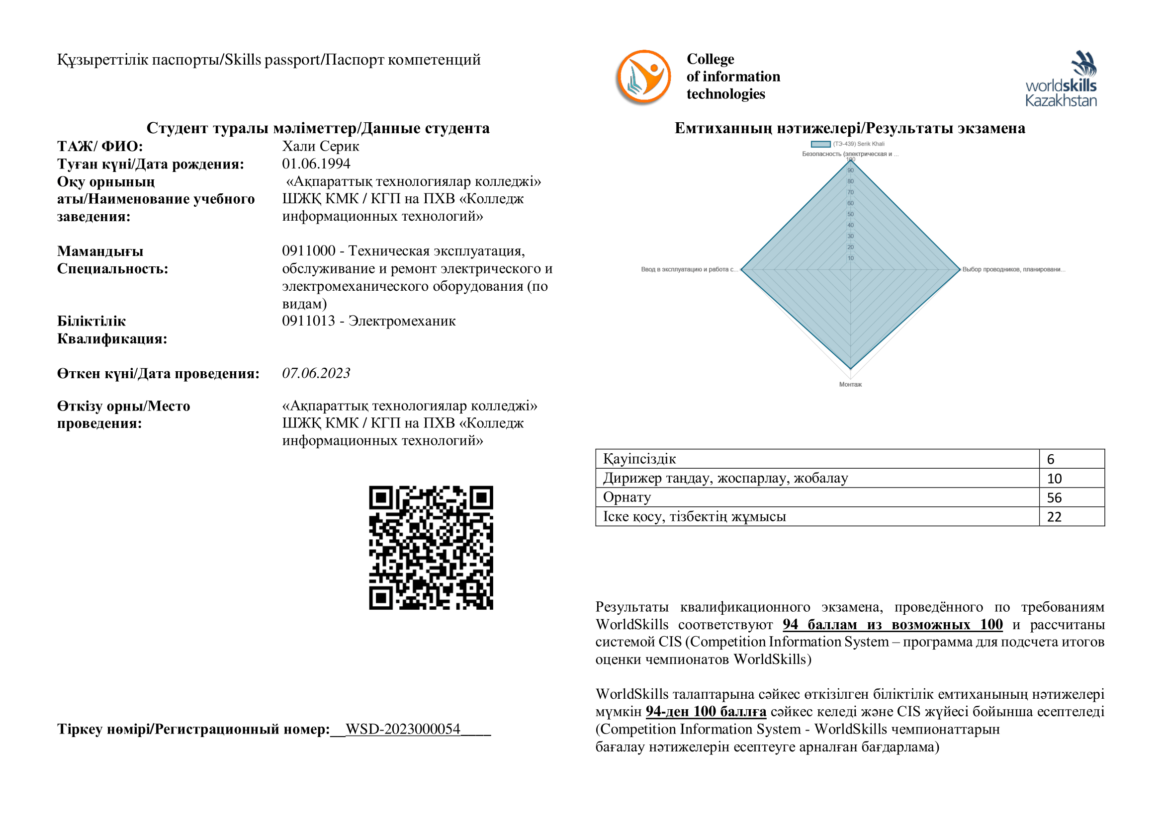 Skills-паспорт