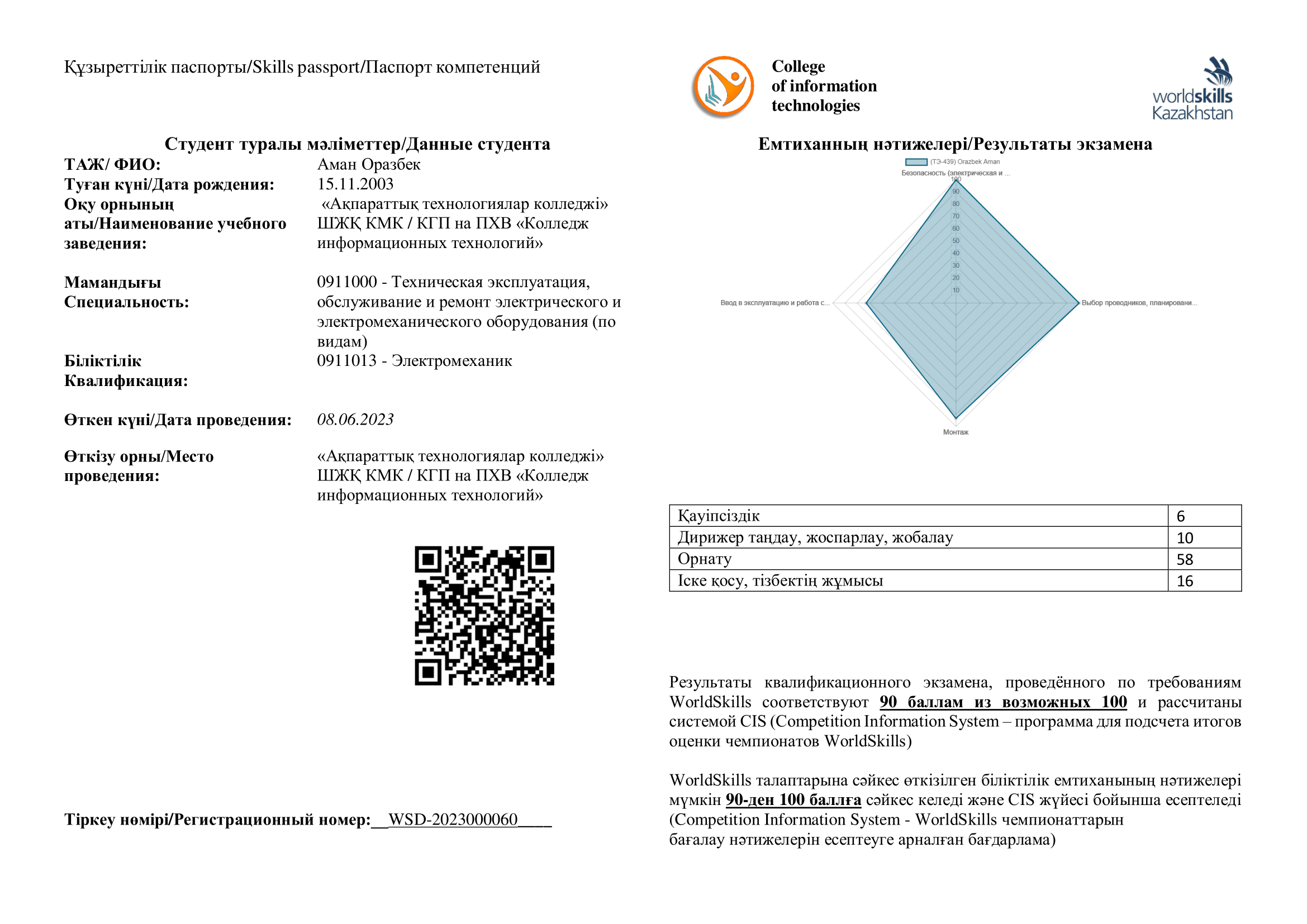 Skills-паспорт