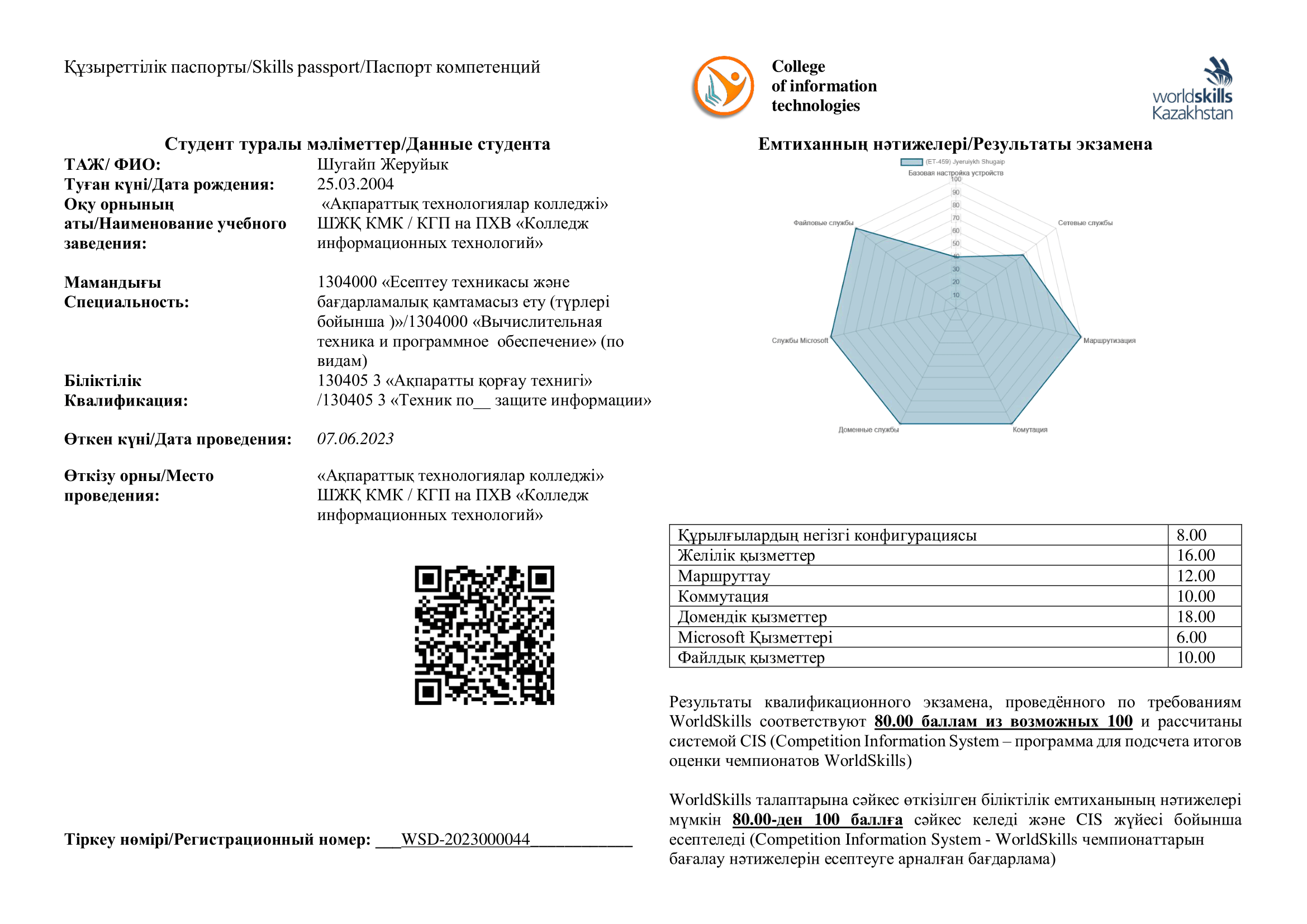 Skills-паспорт